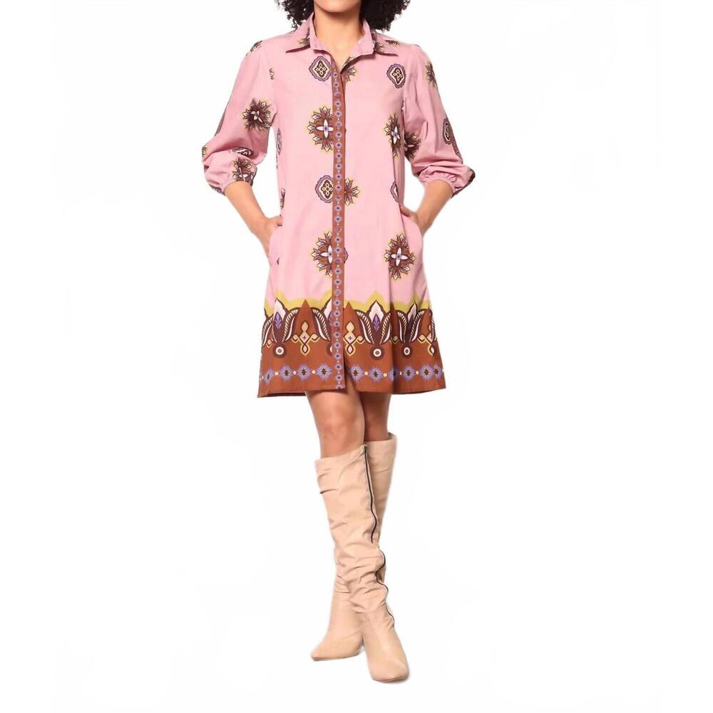 NEW MAUDE VIVANTE motifs ava mini dress in floral